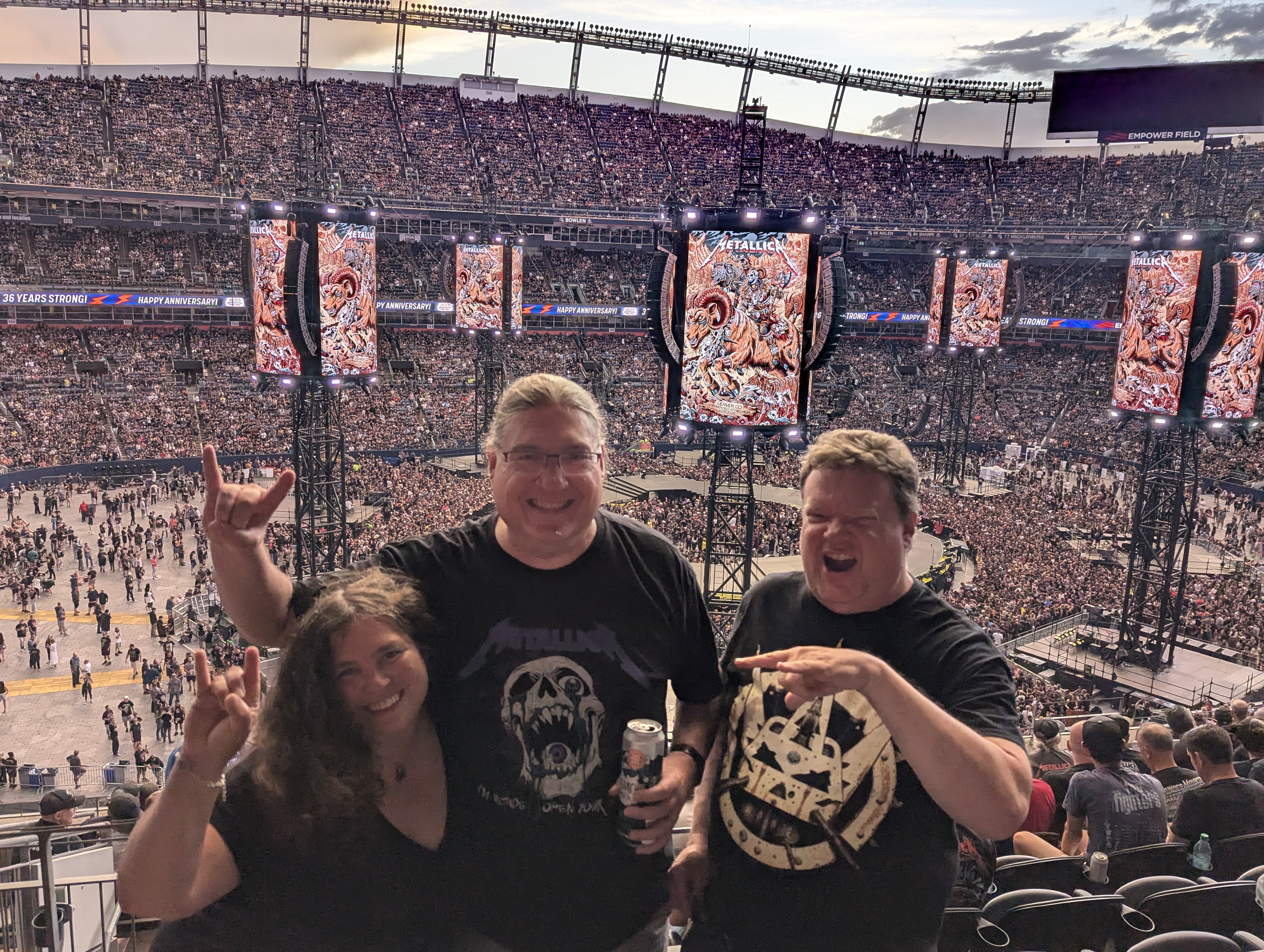 Metallica, Empower Field, Denver, Colorado, Kari Sanders, Michael Sanders, Jarl Anderson